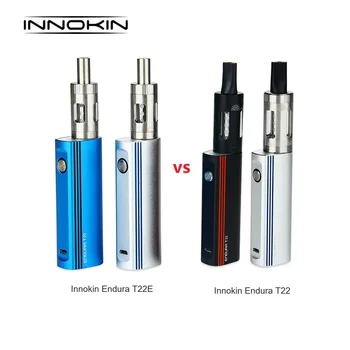 

14W Innokin Endura T22 Kit 4ml vs 2ml Innokin Endura T22E Kit w/ 2000mAh mod battery electronic cigarette vape kit vs Drag 2
