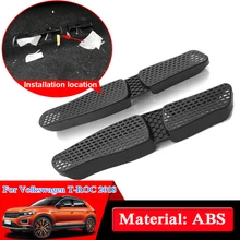 Автомобильный Стайлинг ABS хром для Volkswagen T-ROC под сиденьем воздушный выход внутренние аксессуары декоративный чехол наклейки для автомобиля