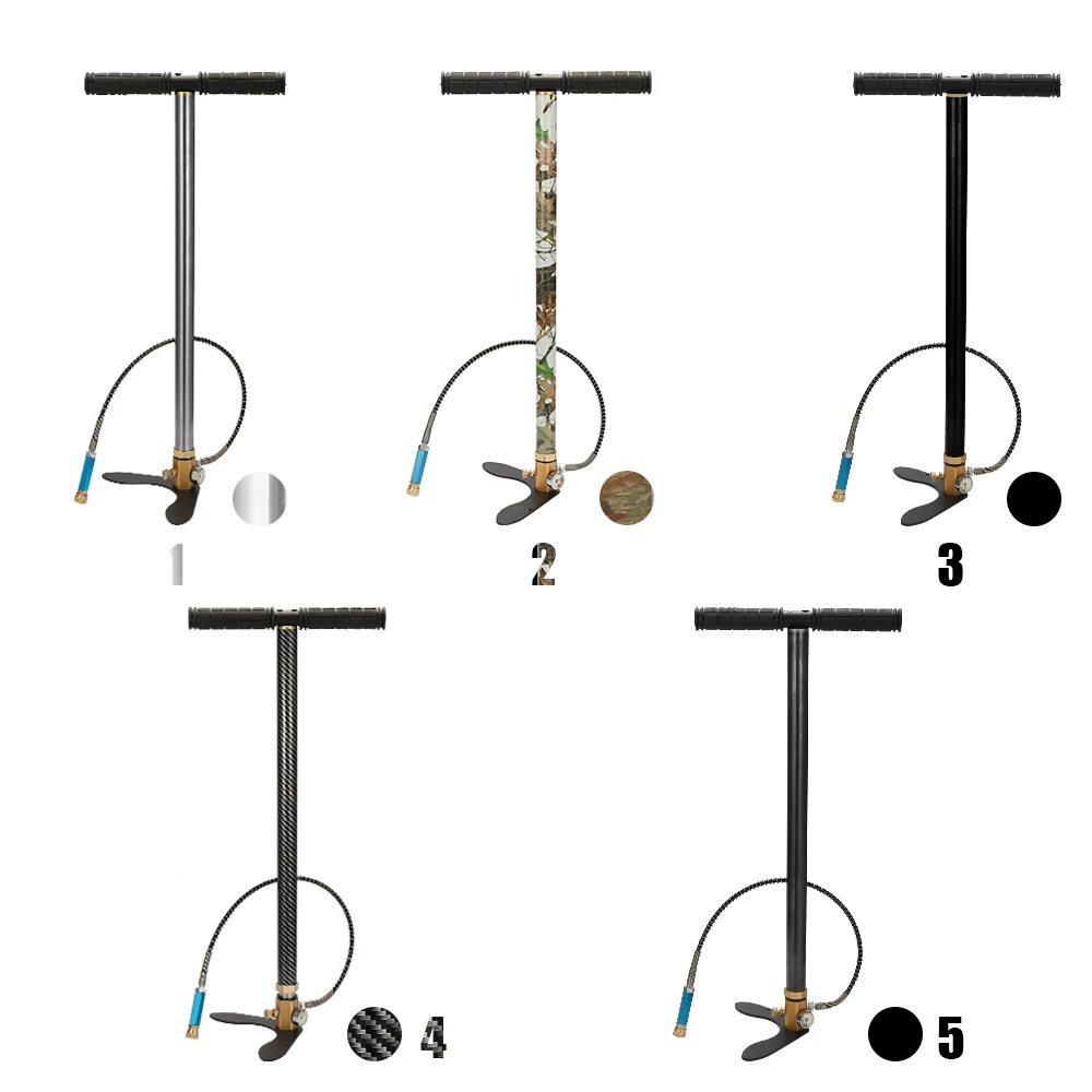 

400bar 40mpa Hand Operated Inflator Pump Mini High Pressure Compressor with 8mm Female Quick Connector for Bike Tyre