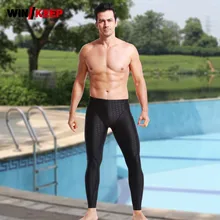 Профессиональные мужские плавательные брюки Узкие Солнцезащитная подводное плавание Купальники Низ лодыжки Длина эластичные спортивные штаны 4XL