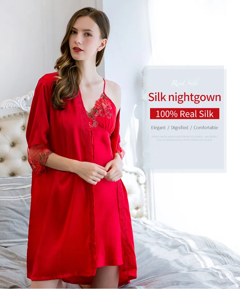 Red silk night suit | shorts silk night suit | satin short nighty