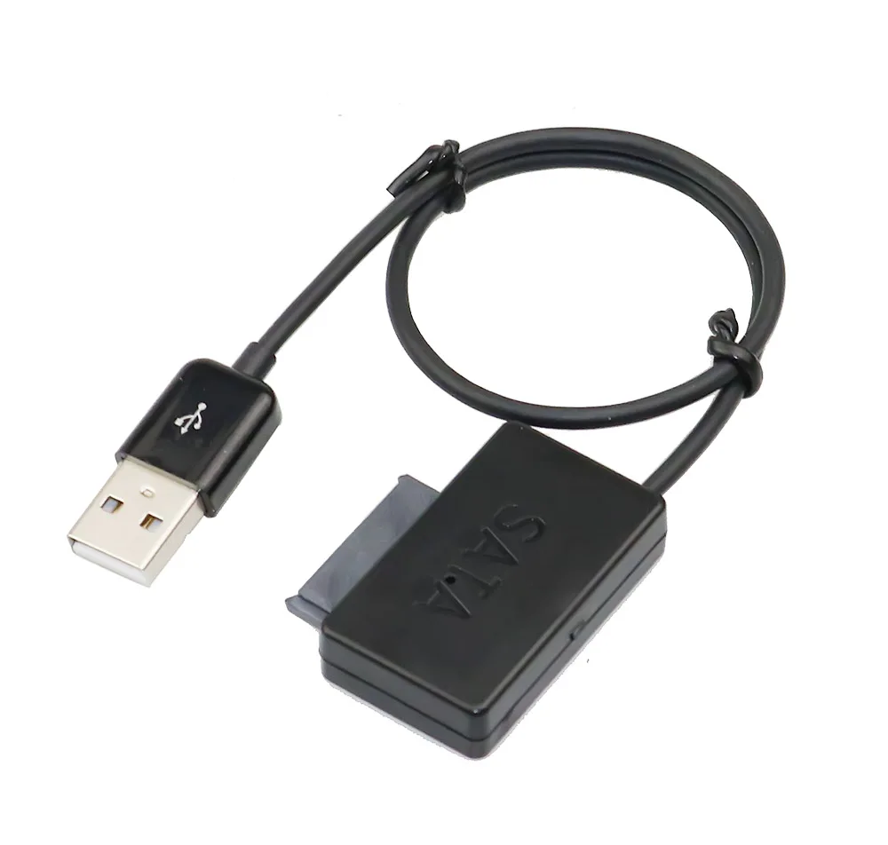 Ноутбук CD-ROM-накопитель SATA к USB кабель 6P+ 7P SATA к USB 2,0 Easy Drive Line Transfer Box приводы корпуса компьютерные компоненты