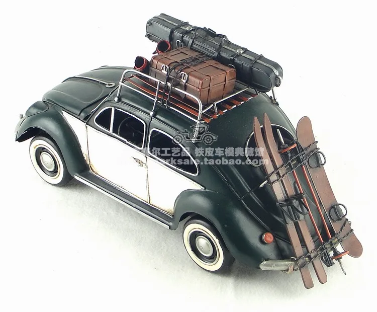 Хит, классический двигатель, Ретро стиль, Volkswagen Beetle, модель автомобиля 1938, креативная мини железная модель, лучший подарок, украшение для дома, бара