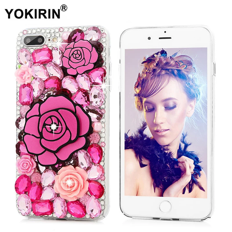 YOKIRIN со стразами чехол для iPhone 7/7 Plus 3D ручной блеск diamond bling кристалла трудный