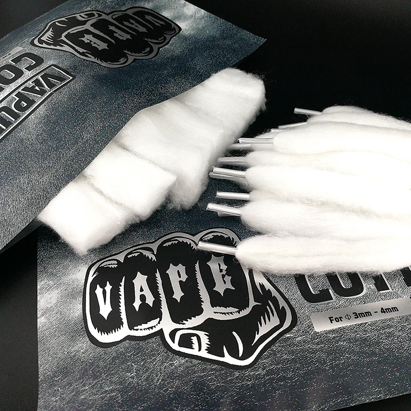 Vapunch Vape Bacon Cotton for Atomizer RDA RTA Tank Heating Coil Wire DIY Organic Shoelace Cotton Wick for Electronic Cigarette (3)