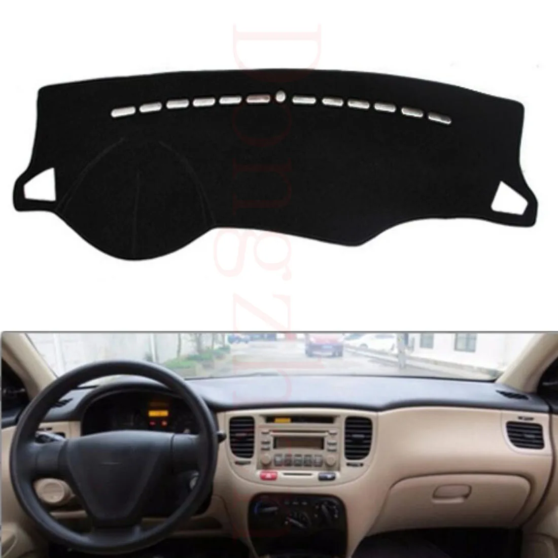 

Dongzhen Fit For Kia RIO 2007 Car Dashboard Cover Avoid Light Pad Instrument Platform Dash Board Cover Auto Car Styling