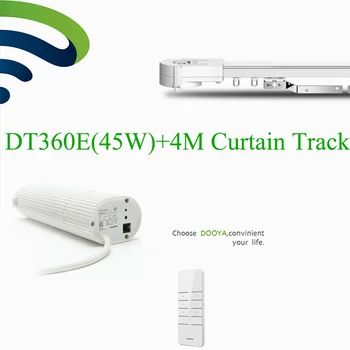

Intelligient Dooya DT360e Wifi Motor+4M Aluminum Curtain Rail Track Phone Remote Control Electric Curtain System