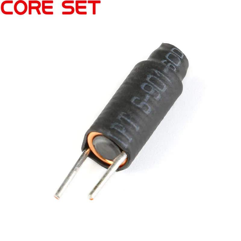 

10PCS Magnet inductor 4*15mm wire D0.8 14.5 ring 3.3UH R rod Inductance