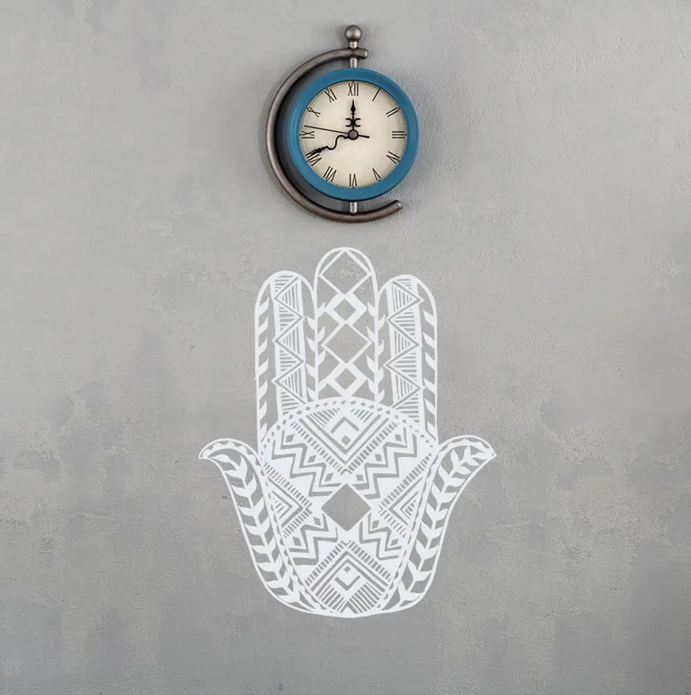 Наклейка на стену Hamsa Amulets Виниловая наклейка новый дизайн узор домашний декор