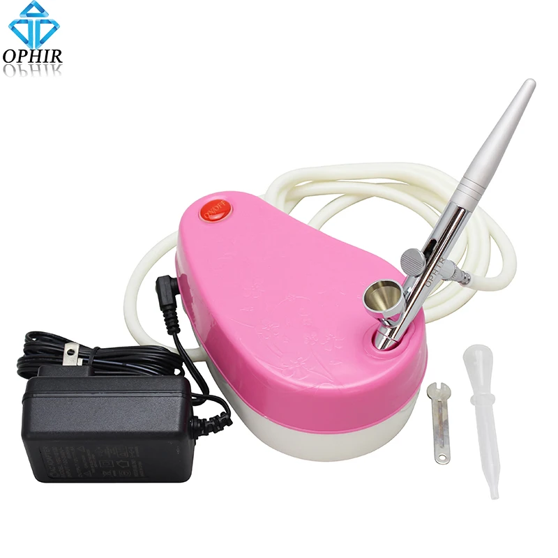 

2016 Hot Sale OPHIR Black DC 12V 0.3mm Mini Single Action Airbrush Compressor Kit for Makeup Body Paint_AC001B+AC007