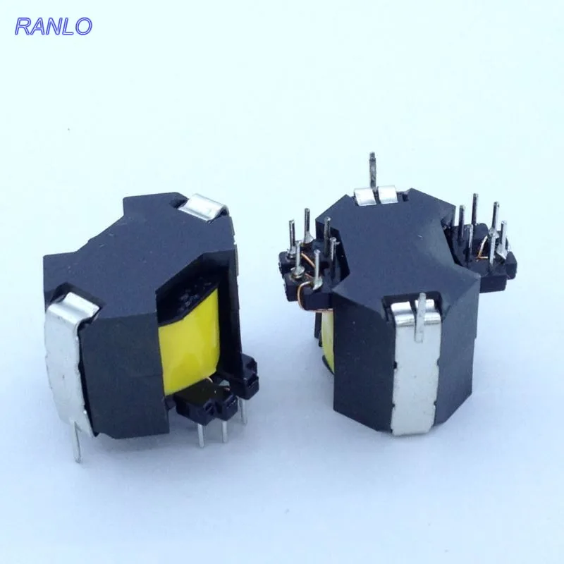 

5pcs RANLO RM8 6+6pin Drive Transformer Magnet Ferrite Core Transformer Turn Ratio 53:53:53 7mH 0.29mm copper wire