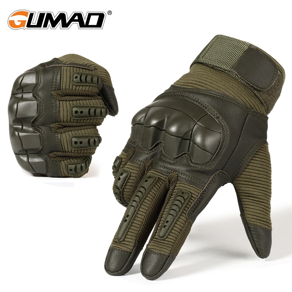Touch Screen Outdoor Tactical Hard Knuckle Full Finger Gloves Military