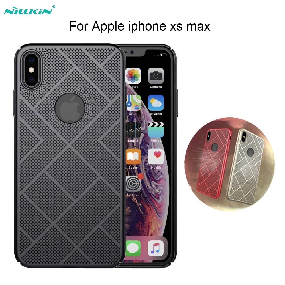 

Case For Apple iphone xs max NILLKIN Air Case heat disperion PC Hard plastic Phone Back Cover For iphone xs phone case