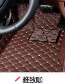Правый и левый руль интерьер спереди и сзади пол коврики ковры Накладка для Renault Лагуна купе 2008 09 2010 11 12 13 14 - Цвет: Coffee color