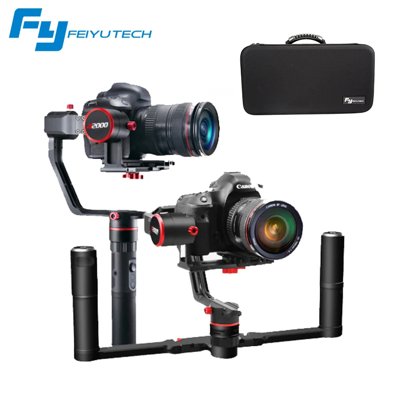FeiyuTech a2000 3 Axis Dual Single Handheld Gimbal DSLR Camera Stabilizer for Canon 5D 5D Mark III for SONY A7RII for Nikon FeiyuTech a2000 3 Axis Dual Single Handheld Gimbal DSLR Camera Stabilizer for Canon 5D 5D Mark III for SONY A7RII for Nikon