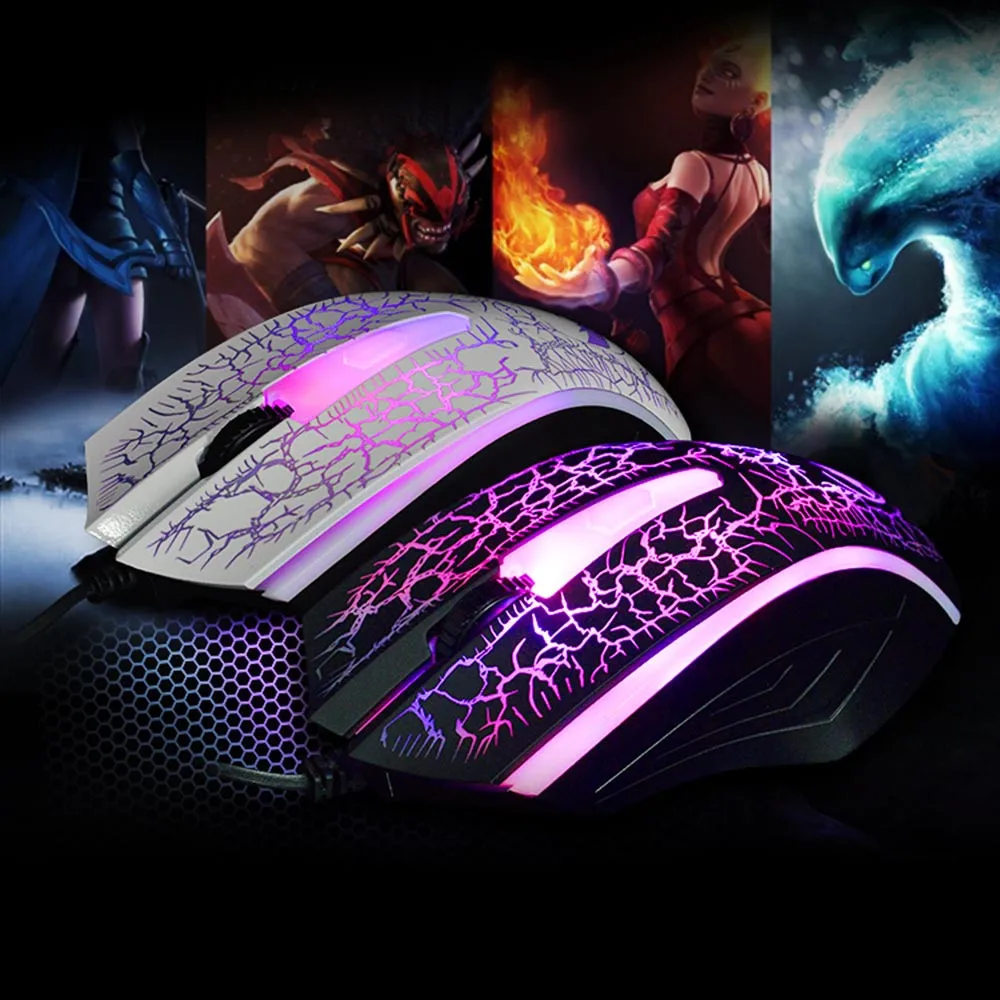 

Silent backlight anti-fatigue 2400 DPI USB wired optical comfortable and durable gaming mouse for PC laptop #10