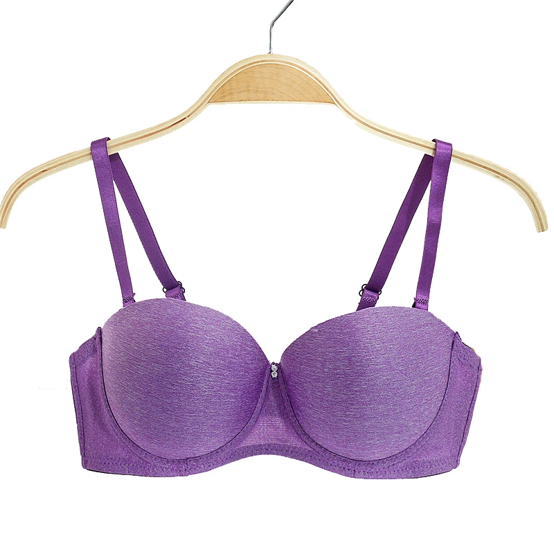 

Super Push Up Bra Sexy Women Push Up Bra B Cup Adjusted-straps One-Piece Seamless Double Push Up Bras Minimizer for Girls Gather
