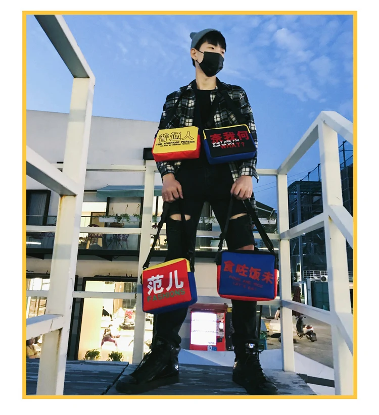 Menghuo Nylon Handbags Women Shoulder Bags Ladies Men Chinese Print Crossbody Small Bags for Women Cross Body Nylon Bag Female_14