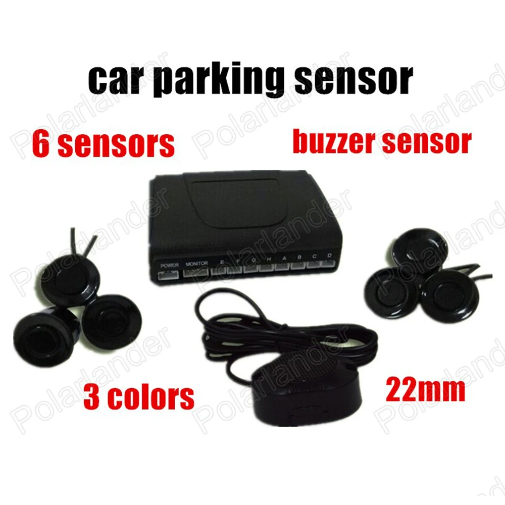 Car Parking Sensor 6 sensors auto Reverse sensor vehicle Backup Radar 2