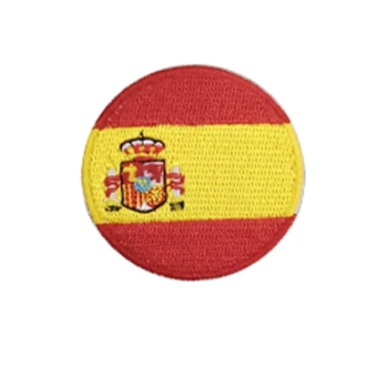 

Round Shape spain Embroidered iron on patches Applique garment embroidery patches DIY accessories