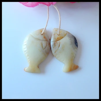 

Natural Amazonite Carved fish Woman Earrings,,Fashion Earrings Jewelry,Hot Selling,30x18x5mm,6.1g