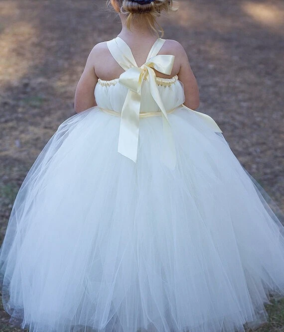 2017 New Flower Girl Dresses Princess Ball Gown Wedding Party Dress Communion Pageant Dress for Little Girls Kids/Children Dress