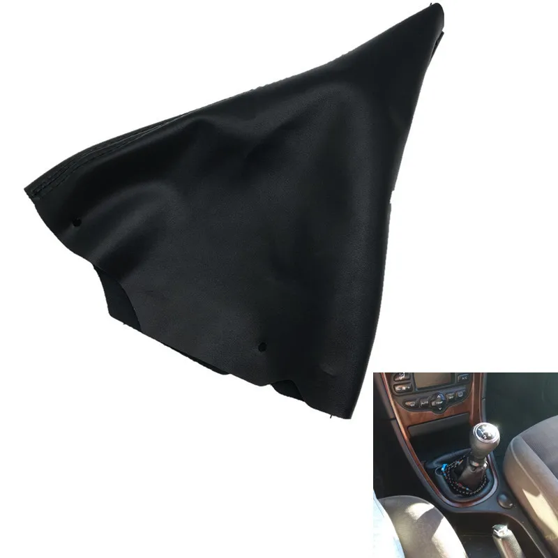 

Black PU Leather Gear Shift Knob Gaiter Boot Cover Collar Case for Peugeot 307 SW CC 2003-2008 Car Styling Accessories