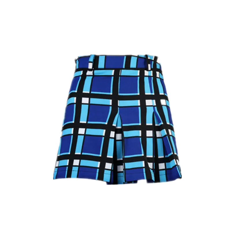 

2018 Falda Deportiva Mujer Pgm Golf Skirt Ladies skirt England Plaid Breathable Pleated Anti-light Within The Shorts Fine Sewn