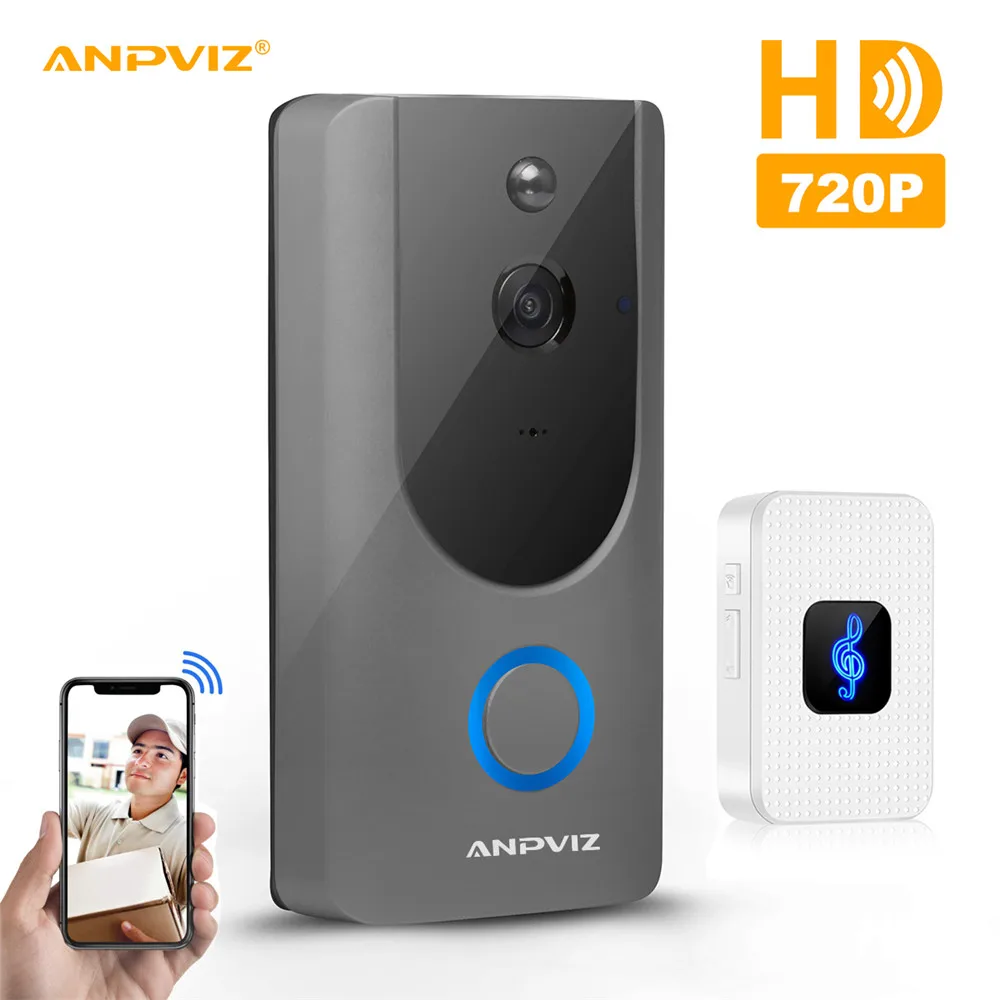 

720P Wireless doorbell Video Intercom WIFI Doorbell Camera Video Intercom Door Phone Door Viewer with Ring Chime