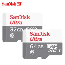 SanDisk ULTRA microSD UHS-I карты до 48 МБ/с. скорость чтения скорости видео 32 ГБ карты памяти SDHC C10 Micro 64 ГБ SDXC TF карты
