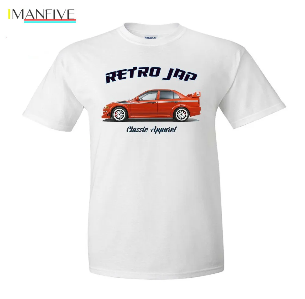 

Men's New Arrival Summer Styly MITSUBISHI LANCER EVO 6. RETRO JAP. RALLY CAR. TOMMI MAKINEN. WRC WINNER. Funny T Shirts For Men