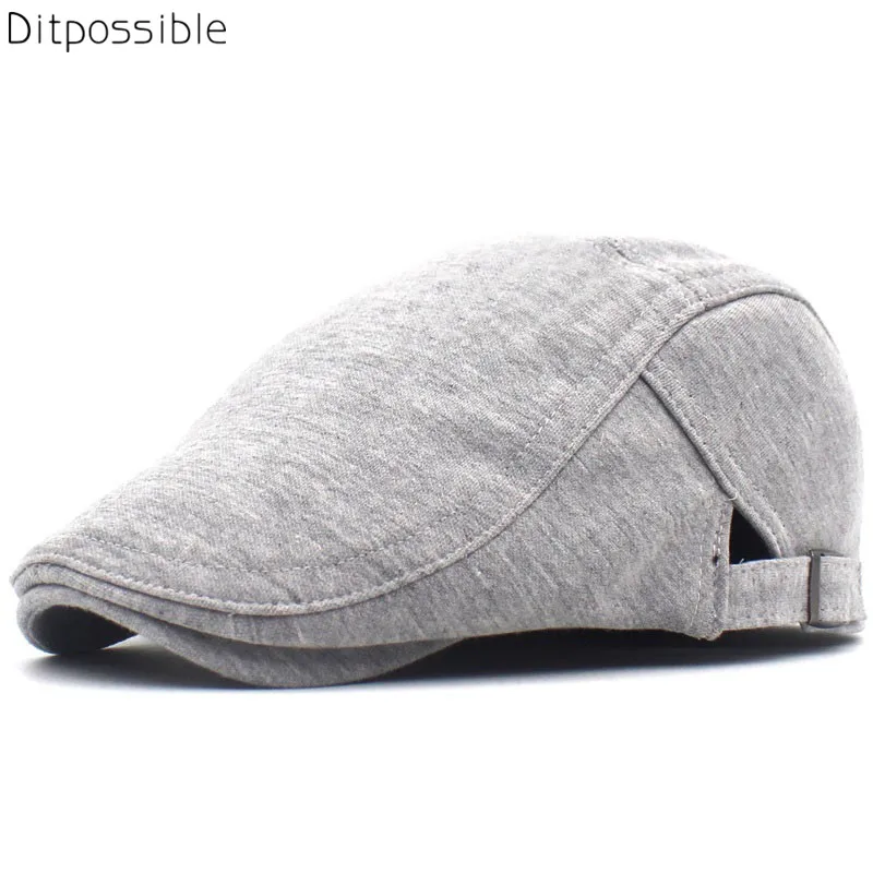 

Ditpossible classic solid cotton hats for men women fashion beret flat caps casual hat berets casquette gorras boina