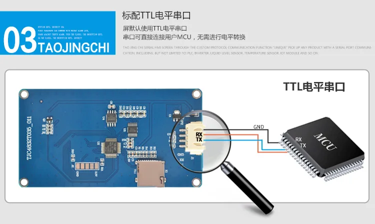 3,5 дюймовый серийный сенсорный ЖК-экран usart HMI для управления картинкой команды TFT дисплей TJC4832T035_011RN