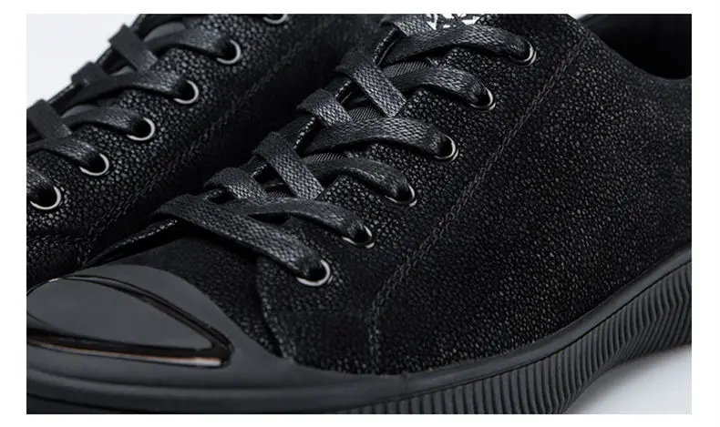 Brand Fashion Shoes Men Tiger 2018 Trending Casual Leather Rubber Sneakers High Top Black Lace Up Hot Sale Mens Shoe (5)