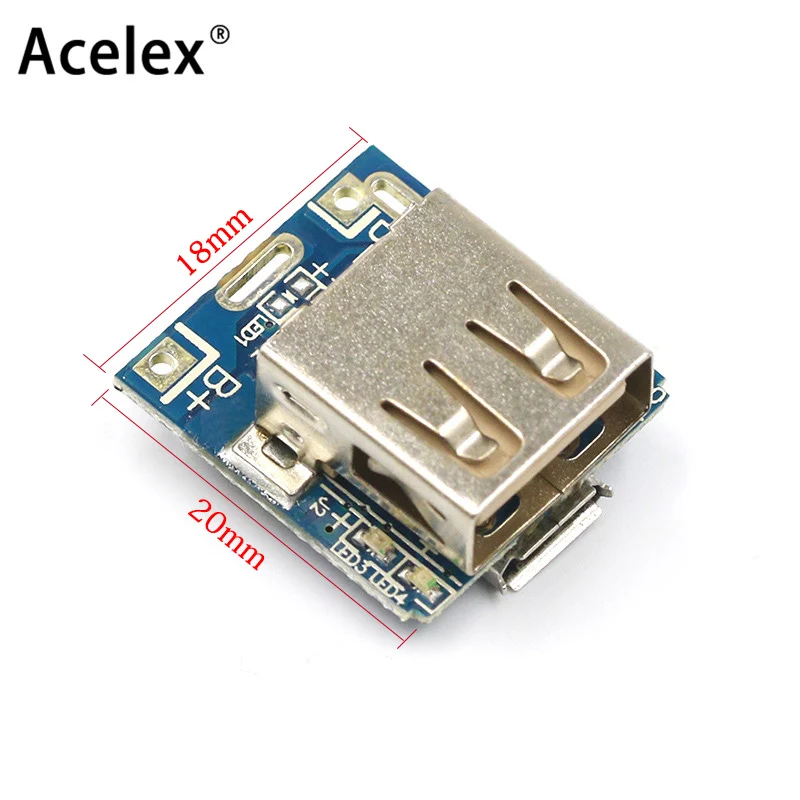 5 V повышающий Мощность Модуль литиевая Батарея зарядки защиты Board повышающий преобразователь Светодиодный