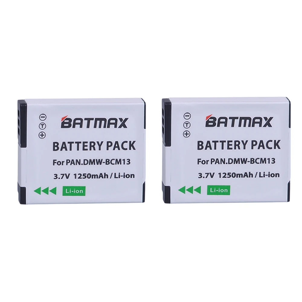 2Pcs DMW-BCM13E Battery BCM13E BCM13 BCM13PP Replacement Battery for Panasonic Lumix ZS40 / TZ60, ZS45 / TZ57, ZS50 / TZ70, ZS27