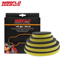 MARFLO Lavaggio Auto Belle Grade Magia Argilla Bar Pad di Pulizia Vernice prima di Auto Polacco Spugna della Cera 6 5 4 3 pollici