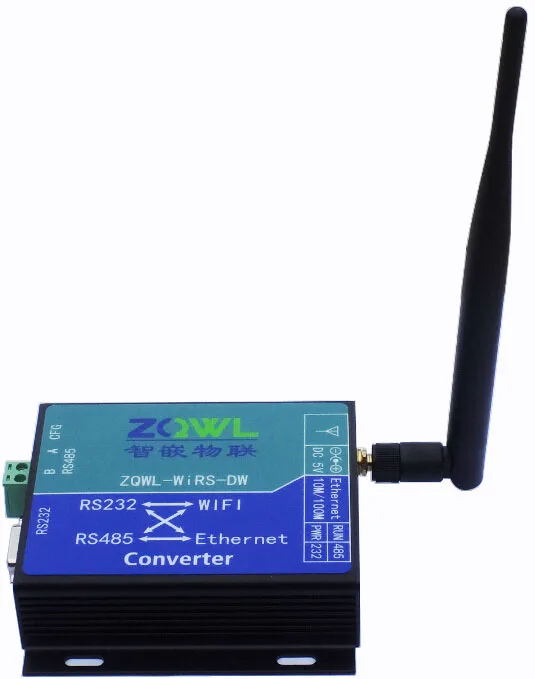 

W Series Optional Serial Device Server RS232 RS485 to Ethernet WIFI Converter with Case, Modbus RTU to Modbus TCP