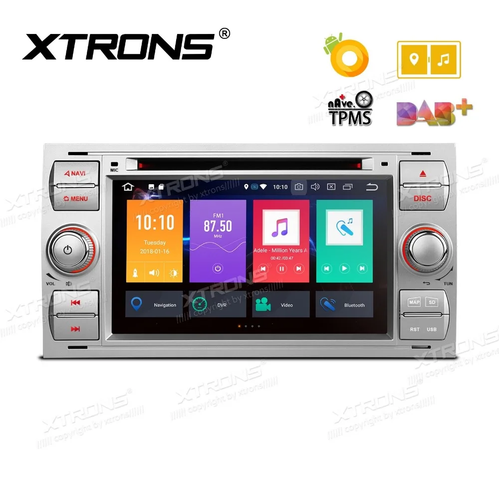 Top 7" Android 8.0 Oreo OS Car DVD Multimedia Navigation GPS Radio for Ford Focus 2005-2007 & C-Max 2005-2007 & Connect 2007-2009 5