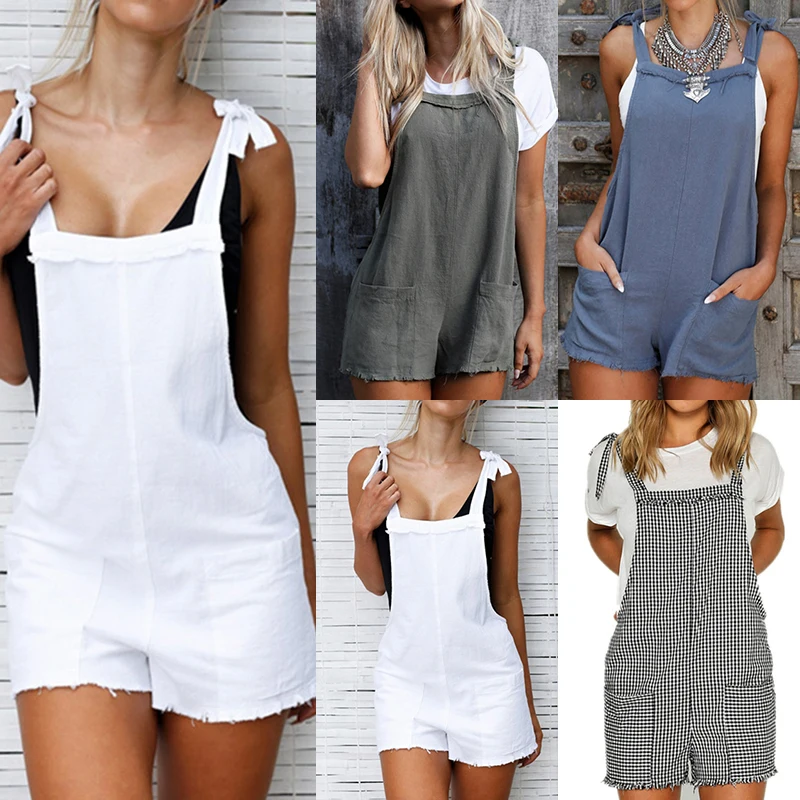 Women Summer Overalls Jumpsuit Ladies Overalls Summer Jumpsuits, Playsuits & Bodysuits