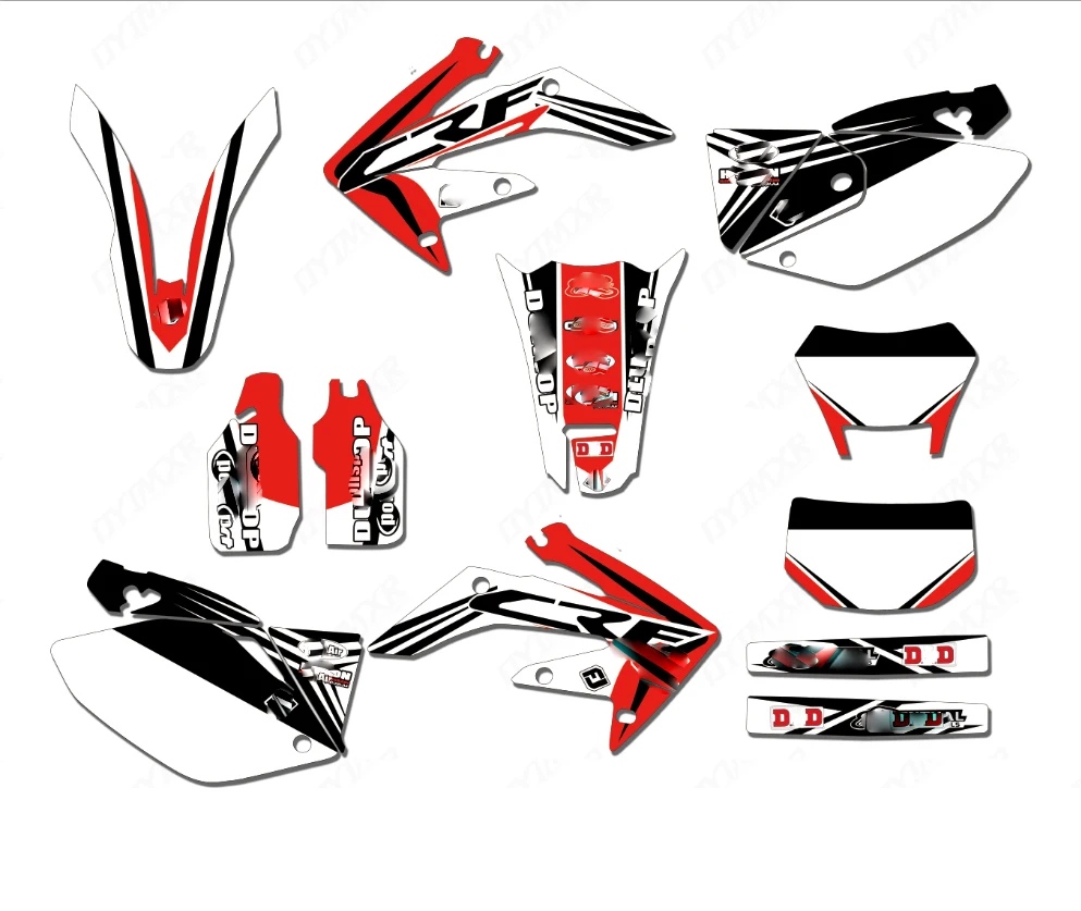 

Graphics & backgrounds decal stickers Kit for Honda CRF250X 2004 2005 2006 2007 2008 2009 2010 2011 2012 CRF 250 X custom Number