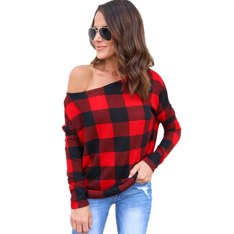 red plaid ladies shirt