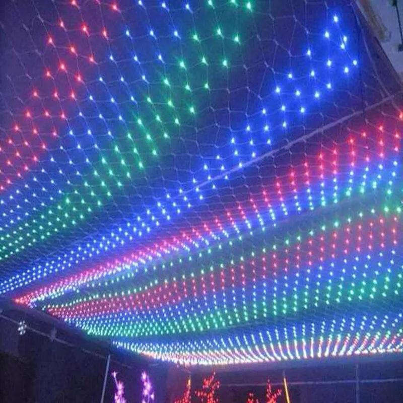 LED Net Christmas Lights 1.5 X1.5M/2M X 2M 122/144 LEDS 4 Colours
