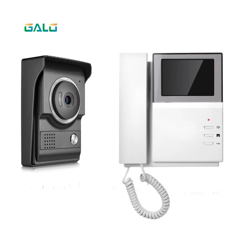 

handset 4.3 inch color TFT- LCD screen video door bell intercom camera for house