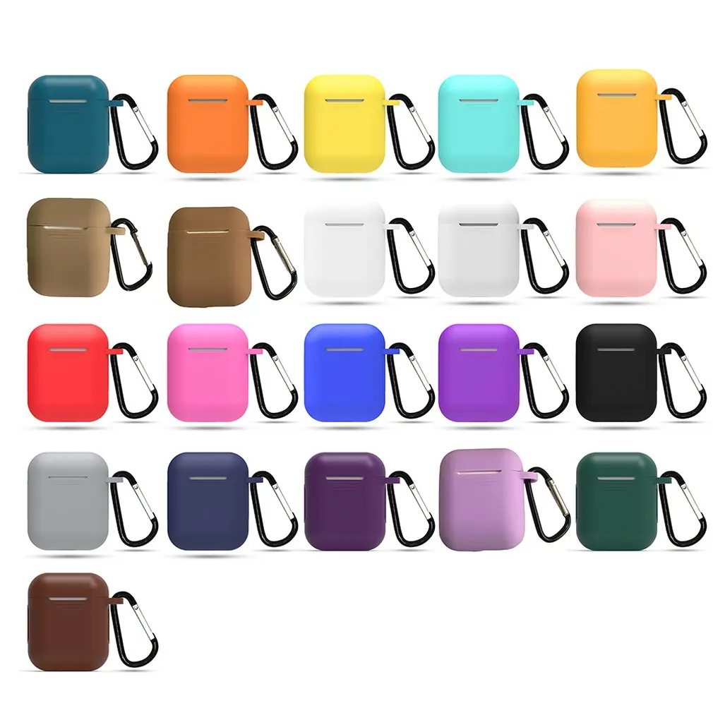 

Silicone Cases for Airpods 2nd Luxury Protective Earphone Cover Case for Apple airpods2 Air pods 2 Shockproof Sleeve With Hook