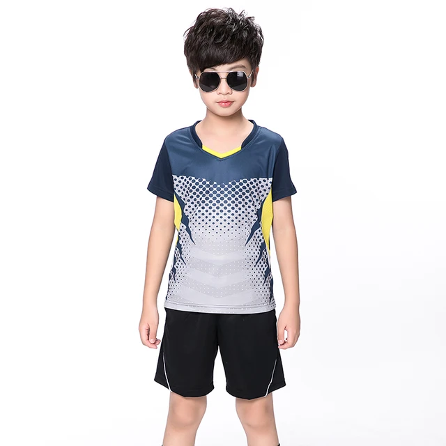 Free print Children Tennis clothes boy tracksuit , Sports children
