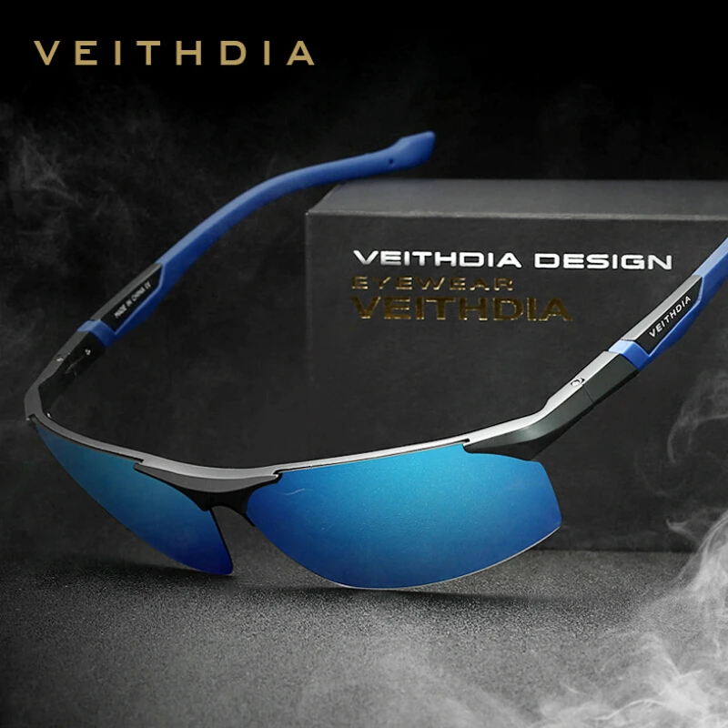 VEITHDIA Aluminum Magnesium Sunglasses Polarized Exercise Men Coating