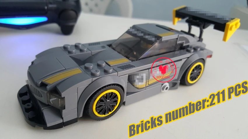 

New Super Racer Series Racing Car Set fit city racing car figures model Building Blocks Bricks boys diy Toys kid gift