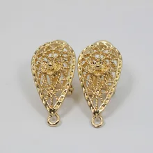 Серьги-Крючки красивые модные серьги со стразами базовые серьги Топ застежки для сережек для DIY Ювелирные изделия 19 StylesABH214