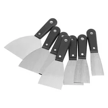 7 pieces / set of dry wal painting smudge squeegee tool 1-5 inch portable stainless steel putty knife set